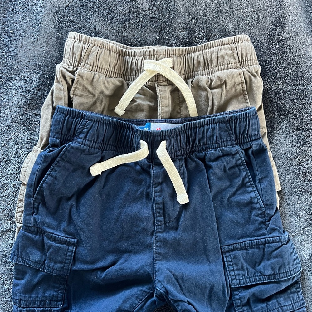 Old Navy Kids Cargo Shorts - Navy and Tan